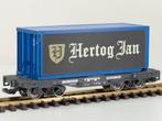 LGB 49085 Trailer Train Containerwagen met Hetog Jan cont..., Gebruikt, Overige typen, Ophalen of Verzenden, LGB