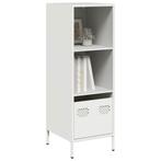 vidaXL buffetkast 35x39x103,5 cm staal wit, Huis en Inrichting, Kasten | Buffetkasten, Verzenden, Nieuw, Metaal