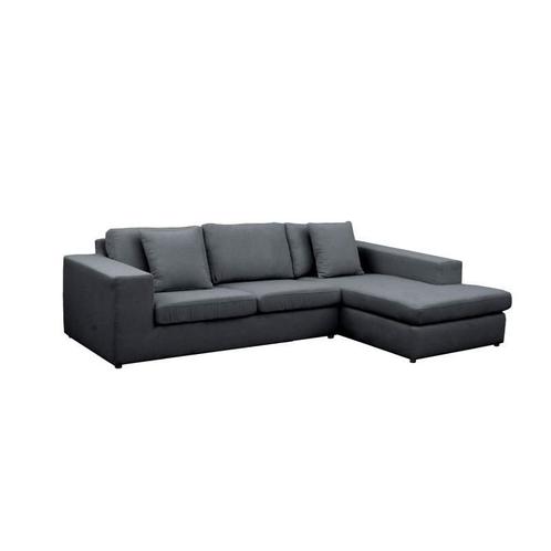 Loungebank Lelystad - loungebanken - Antraciet, Huis en Inrichting, Banken | Sofa's en Chaises Longues, Nieuw, Stof
