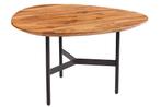 Massief houten salontafel BEAUTY BY NATURE 60cm Sheesham, Ophalen of Verzenden, Nieuw