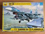 Zvezda 7297 Sukhoi Su-33 Flanker-D 1:72, Hobby en Vrije tijd, Verzenden, Nieuw