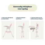 ComfyKidz 3 in 1 Roze Kinderstoel! Nieuw in Doos!, Kinderen en Baby's, Kinderstoelen, Verzenden, Nieuw, Meegroeistoel, Afneembaar eetblad