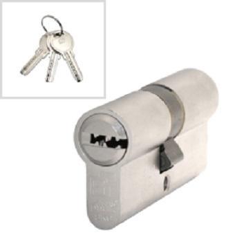 Veiligheidscilinder met plattesleutel. SKG**® comfortsleutel, Doe-het-zelf en Verbouw, Hang- en Sluitwerk, Slot, Nieuw, Overige materialen