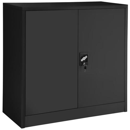 Archiefkast met 3 planken 90x40x90 cm - zwart, Huis en Inrichting, Kasten | Roldeurkasten en Archiefkasten, Verzenden