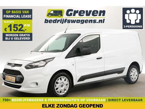Ford Transit Connect 1.6 TDCI L2H1 Airco Cruise 3Pers €152pm, Auto's, Bestelauto's, Handgeschakeld, Diesel, Wit, Ford, Verzenden