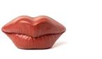 Reegen - sculptuur, Lips Red - 11 cm - Cement - 2024