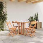 Klaptafel Teak 120x70 - retourdeal - Perfect voor balkon!, Nieuw, Ophalen of Verzenden, Inklapbaar, Rechthoekig