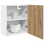 vidaXL Hangkasten 2 st 50x31x60 cm bewerkt hout artisanaal, Verzenden, Nieuw, Bruin