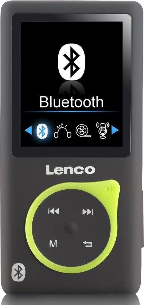 MP3 Speler met Bluetooth - Inc. 8GB SD - Groen - Lenco XEMIO, Audio, Tv en Foto, Mp3-spelers | Overige merken, Zo goed als nieuw