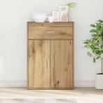 vidaXL Dressoir artisanaal eikenkleurig 79 x 38 x 80 cm, Huis en Inrichting, Kasten | Dressoirs, Verzenden, Nieuw, Overige houtsoorten