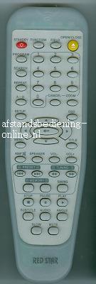 Afstandsbediening Red star 2004, Audio, Tv en Foto, Afstandsbedieningen, Origineel, Nieuw, Ophalen of Verzenden