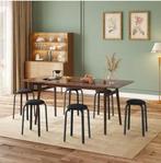 Set van 2 Stapelbare Krukken – Kunstleer en Metalen Frame, Huis en Inrichting, Stoelen, Verzenden, Nieuw