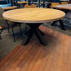 Eettafelblad rond | 140cm | Eiken | Naturel, Huis en Inrichting, Tafels | Eettafels, Ophalen, Nieuw, Industrieel