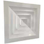 Vierkant plafondrooster met vast uitblaaspatroon 450x450mm