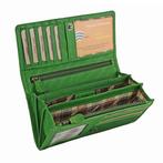 HillBurry Vintage Dames Portemonnee VL777023 - RFID - Groen, Sieraden, Tassen en Uiterlijk, Portemonnees, Overige merken, Verzenden
