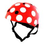 Kiddimoto Kinder Fietshelm Red Dotty Medium (53 - 58 cm), Fietsen en Brommers, Fietsaccessoires | Fietshelmen, Nieuw