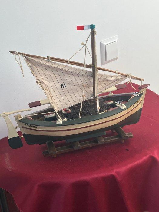 Maritieme objecten - Hout, Katoen- Vissersschip M513857, Antiek en Kunst, Curiosa en Brocante