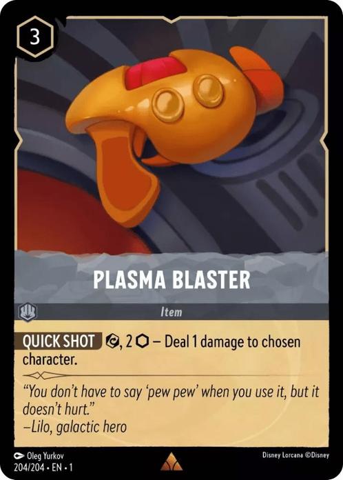 [204/204] - PLASMA BLASTER ENG NON-FOIL [M/NM], Verzamelen, Disney, Ophalen of Verzenden