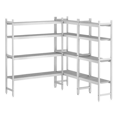 GGM Gastro | Aluminium stellingset - L-vorm - |, Zakelijke goederen, Horeca | Meubilair en Inrichting, Verzenden