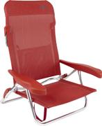 Crespo |  strandstoel AL/221-M rood, Caravans en Kamperen, Kampeermeubelen, Nieuw