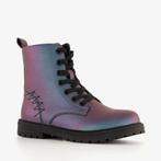 Blue Box metallic meisjes veterboots petrol maat 33, Kleding | Dames, Schoenen, Verzenden, Nieuw