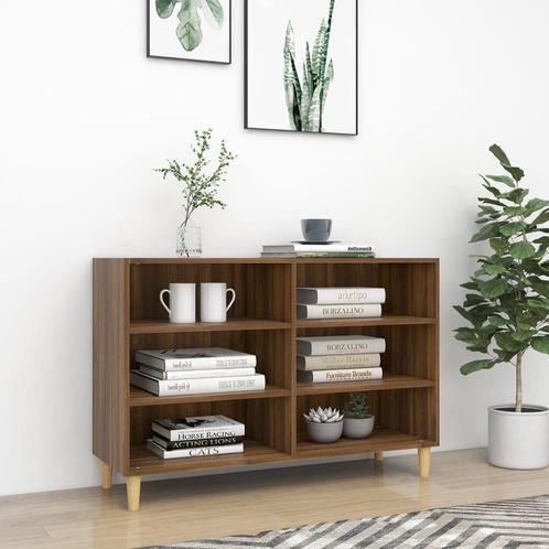 vidaXL Dressoir 103,5x35x70 cm bewerkt hout bruin eikenkleur, Huis en Inrichting, Kasten | Overige, Nieuw, Verzenden