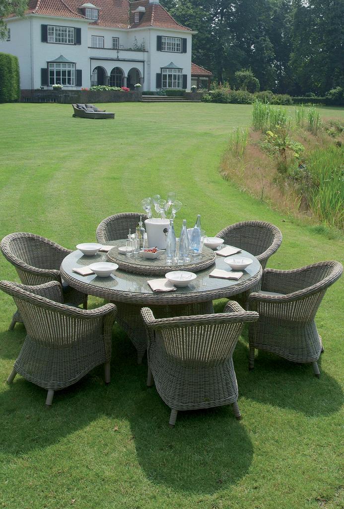 4 Seasons Outdoor Chester dining set met Victoria tafel Pure, Tuin en Terras, Tuinsets en Loungesets, Ophalen of Verzenden