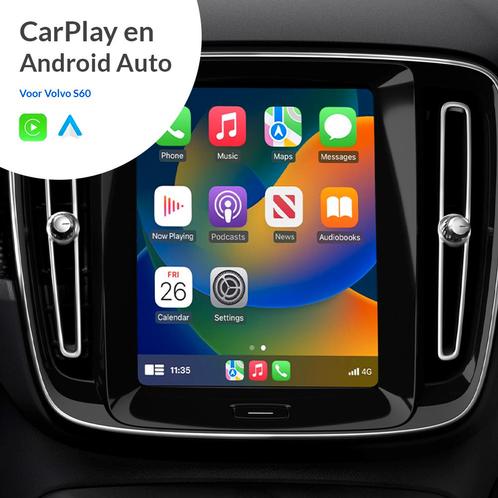 CarPlayBox voor Volvo - S60 - 2010 / 2018 / Groot scherm, Auto diversen, Auto-accessoires, Verzenden