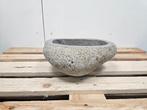 Riviersteen waskom 38 x 32 x 15 cm, Ophalen of Verzenden, Nieuw, Steen, Bad