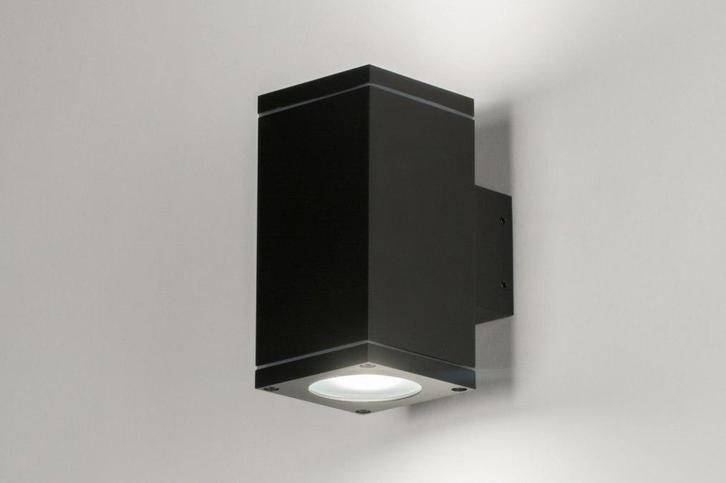 Rietveld Wandlampen - Zwart - Metaal, Aluminium, Huis en Inrichting, Lampen | Wandlampen, Verzenden