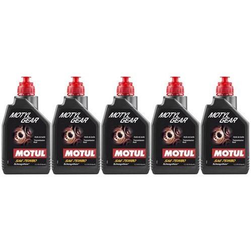 Motul Aanbieding: 5 X Motylgear 75W80 1L, Computers en Software, Laptop-opladers, Verzenden