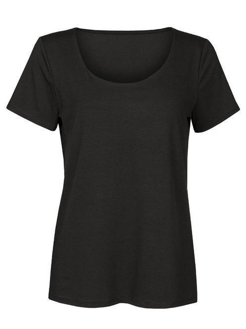 T-Shirt Viscose Zwart, basic damestop, Kleding | Dames, Tops, Verzenden
