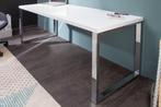 Modern bureau WHITE DESK 140cm witte hoogglans bureautafel -, Ophalen of Verzenden, Nieuw