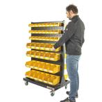 Verrijdbare trolley met 48 magazijnbakken – verrijdbaar, Doe-het-zelf en Verbouw, Gereedschap | Handgereedschap, Ophalen of Verzenden