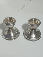 Kaarsenhouder (2) - .925 zilver - Sterling kaarsenhouders, Antiek en Kunst