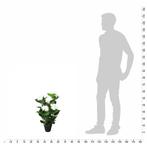 Kunst hortensia plant met pot 60 cm wit (Kunstgras-Planten), Nieuw, Verzenden