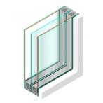 Spoedglas Triple glas HR+++ - #4mm - sp - Etsglas/Satijnglas, Doe-het-zelf en Verbouw, Glas en Ramen, Ophalen of Verzenden, Nieuw