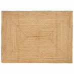 vidaXL Gebied Tapijt Beige 140 x 200 cm Jute, Huis en Inrichting, Verzenden, Nieuw, Beige