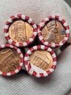 Verenigde Staten. 4 rolls of 50 Red Pennies cent, unopened