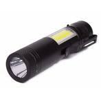Hofftech Mini zaklamp met clip - LED + COB - 240 lumen -..., Caravans en Kamperen, Kampeeraccessoires, Ophalen of Verzenden, Nieuw