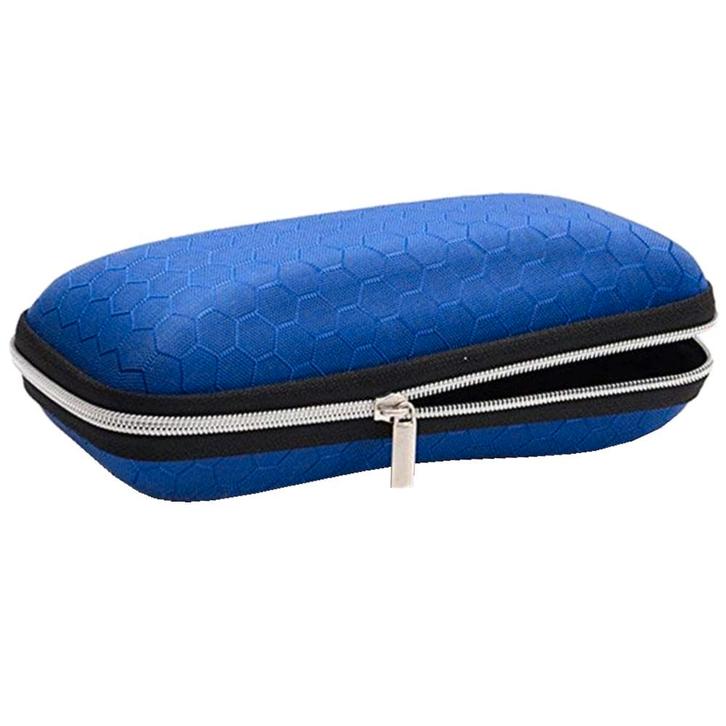 Fako Bijoux - Brillenkoker - EVA - Met Rits - Nylon - Blauw, Sieraden, Tassen en Uiterlijk, Zonnebrillen en Brillen | Dames, Verzenden
