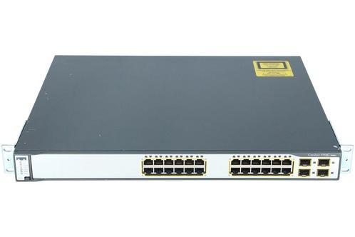 Cisco Catalyst C3750G WS-C3750G-24TS-S1U, Computers en Software, Netwerk switches, Zo goed als nieuw, Ophalen of Verzenden