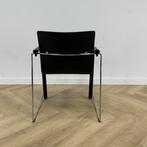 Thonet S320 vergaderstoel / stapelstoel, groen - zwart, Huis en Inrichting, Stoelen, Gebruikt, Zwart, Ophalen of Verzenden, Eén