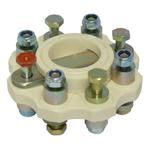 R&D flexibele schroefaskoppeling 4" Yanmar 361 Nm, Ophalen of Verzenden, Nieuw, Motor en Techniek, Zeilboot of Motorboot