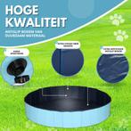 Lendo Online Hondenzwembad met borstel Ø120x30cm PVC blauw, Nieuw, Verzenden
