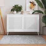 vidaXL Kastdeuren met lamellen 2 st 61,5x59,4 cm grenenhout, Huis en Inrichting, Verzenden, Nieuw