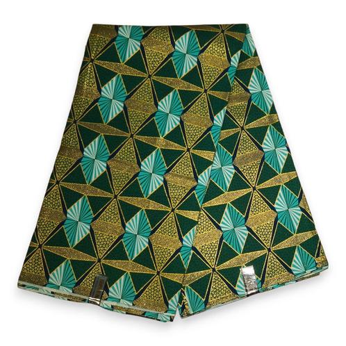 Afrikaanse stof - Exclusief versierd met glittereffecten 100, Hobby en Vrije tijd, Stoffen en Lappen, Nieuw, Ophalen of Verzenden