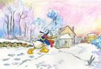 Tony Fernandez - Donald Duck Inspired by Monets Snow at, Nieuw