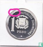 Dominicaanse Republiek 1 peso 1990 (PROOF - zilver) 500t..., Postzegels en Munten, Munten | Amerika, Verzenden, Losse munt, Goud