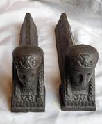 Victoriaanse set van unieke vuurbokken (Andirons, Firedogs &, Antiek en Kunst